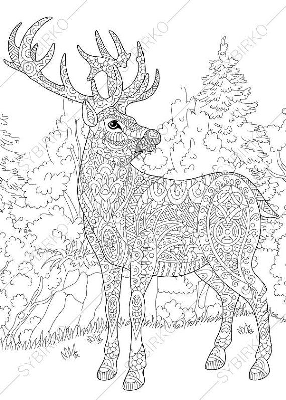 Deer Coloring Pages For Kids
