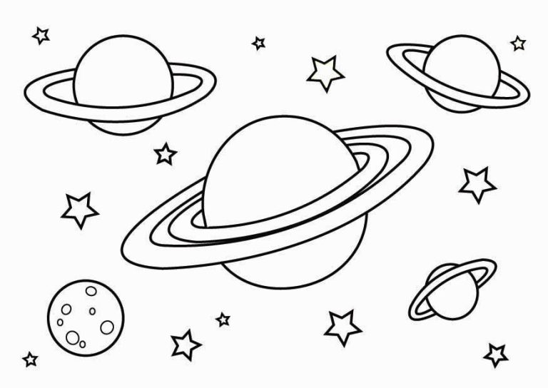 Solar System Coloring Pages Space