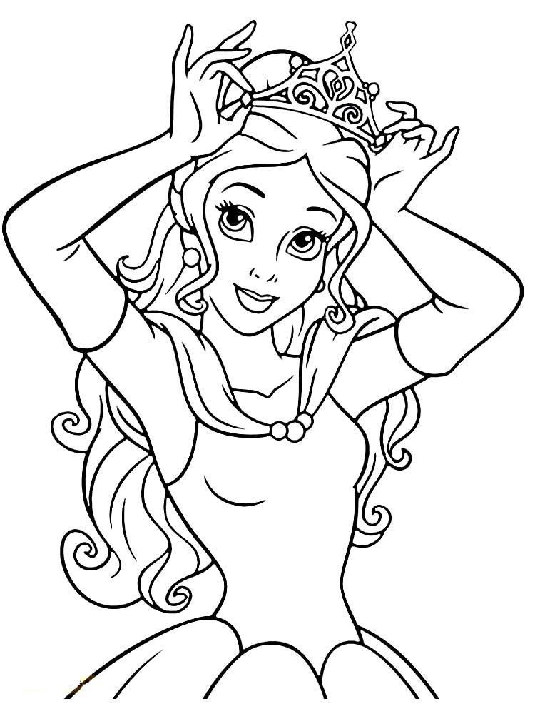 Belle Coloring Pages For Girls