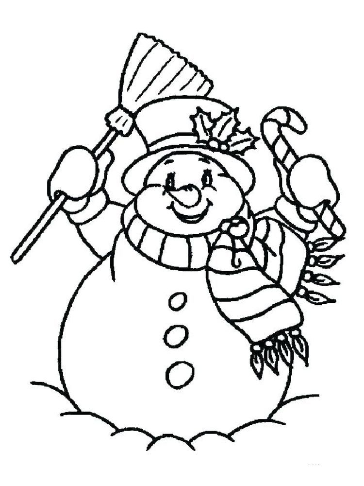 Snowman Coloring Pages Pdf