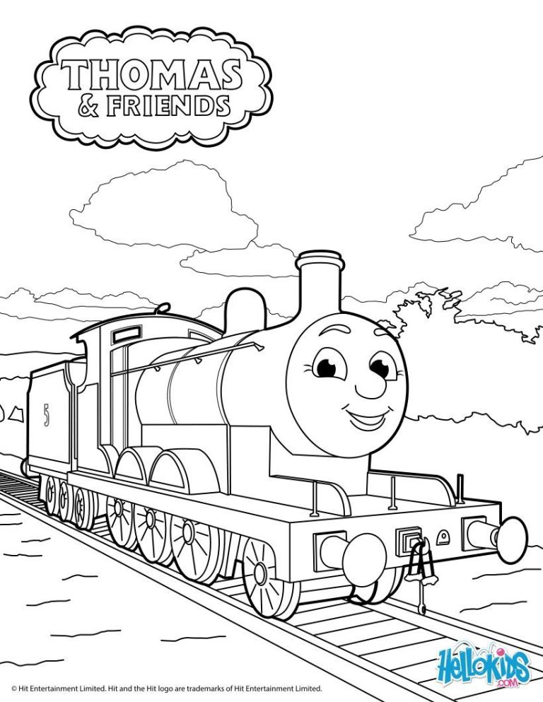 Easy Thomas The Train Coloring Pages