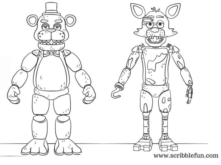 Five Nights At Freddy's Coloring Pages Foxy