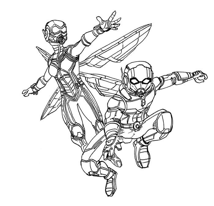 Ant Man Coloring Pages