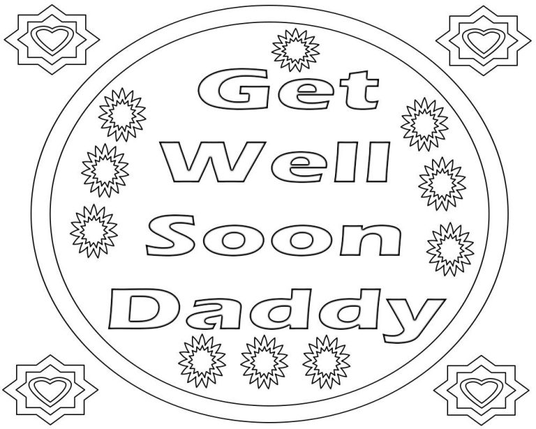 Get Well Soon Coloring Pages Free To Print