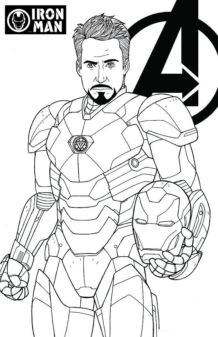 Avengers Character Avengers Endgame Coloring Pages