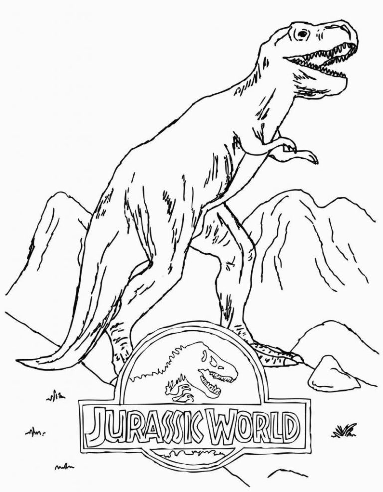 Jurassic World Coloring Pages Velociraptor