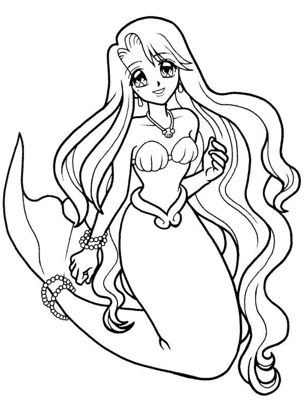 Chibi Coloring Pages Mermaid