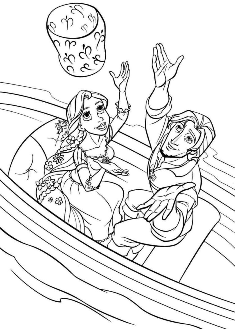 Tangled Coloring Pages Free