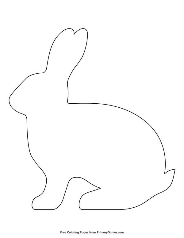 Bunny Coloring Pages Simple