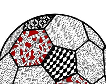 Soccer Coloring Pages For Adults