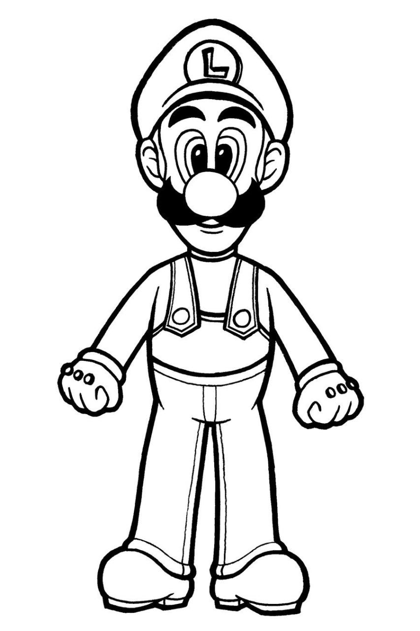 Mario Pictures To Color