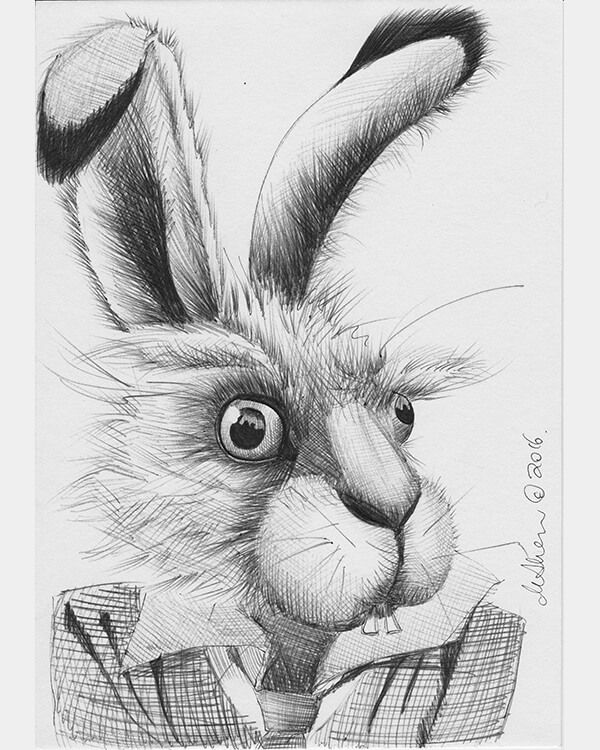 March Hare Coloring Pages