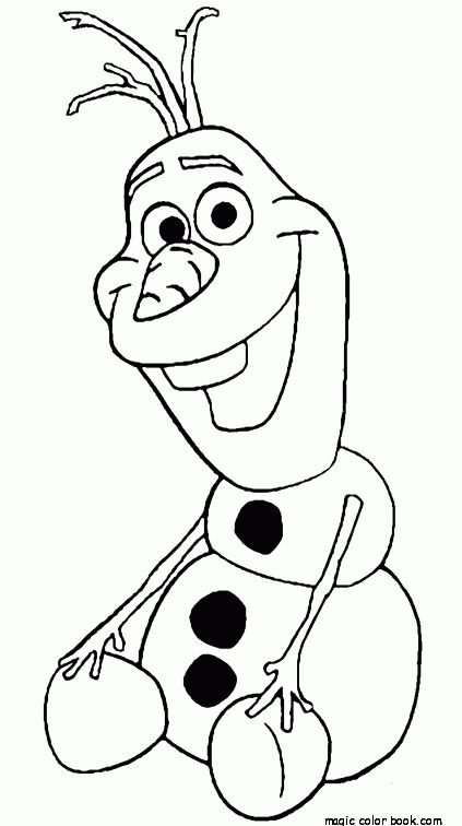 Olaf Coloring Pages For Kids