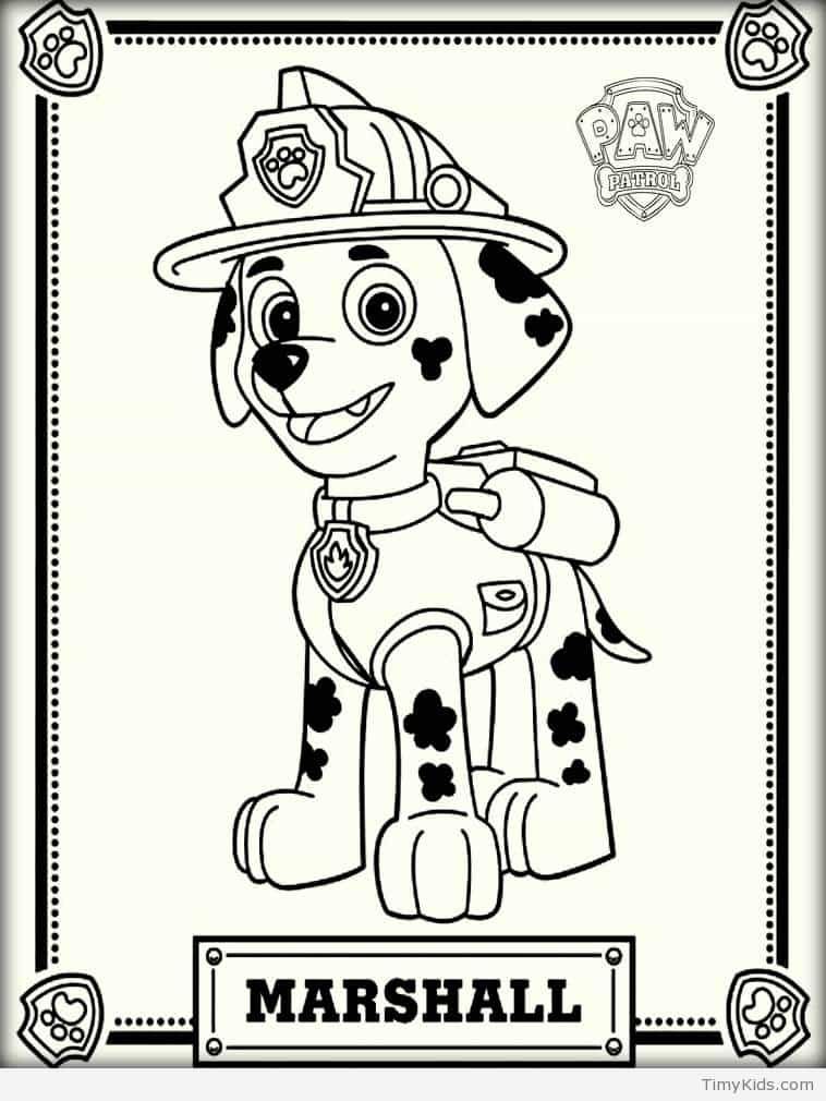 Paw Patrol Coloring Sheets For Kids