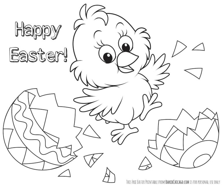 Full Size Easter Bunny Coloring Pages