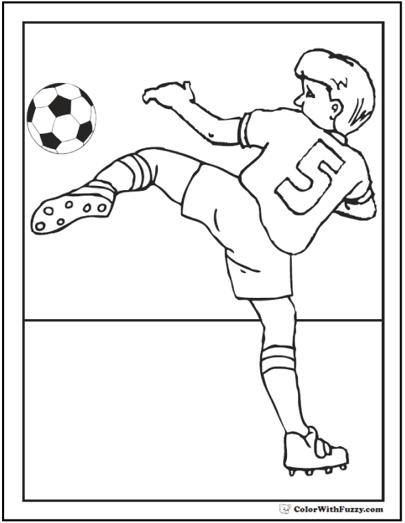 Soccer Coloring Pages Free Printable