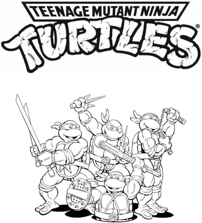 Tmnt Coloring Pages 2012