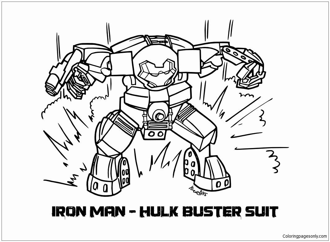 Hulkbuster Coloring Page