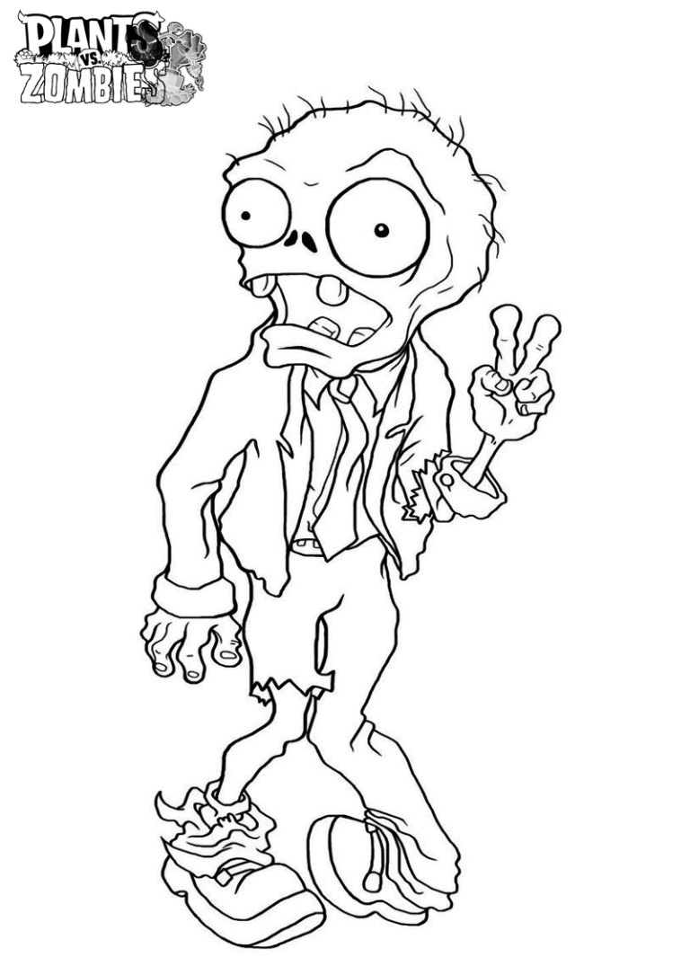 Zombie Coloring Pages Free