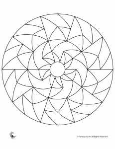 Mandala Coloring Pages Easy