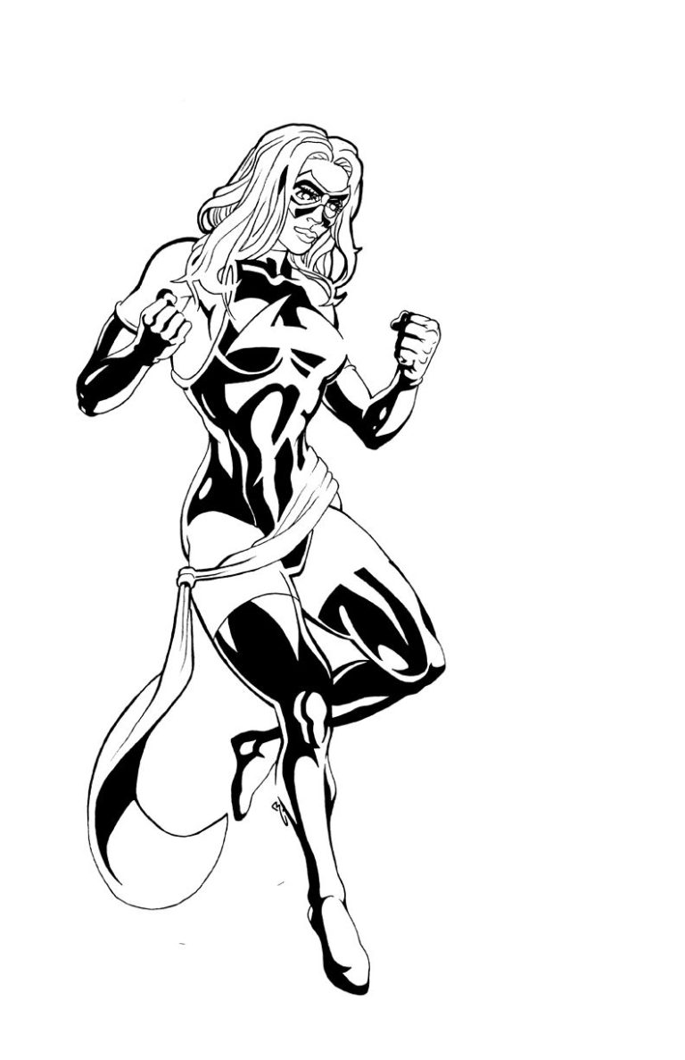 Ms Marvel Captain Marvel Coloring Pages