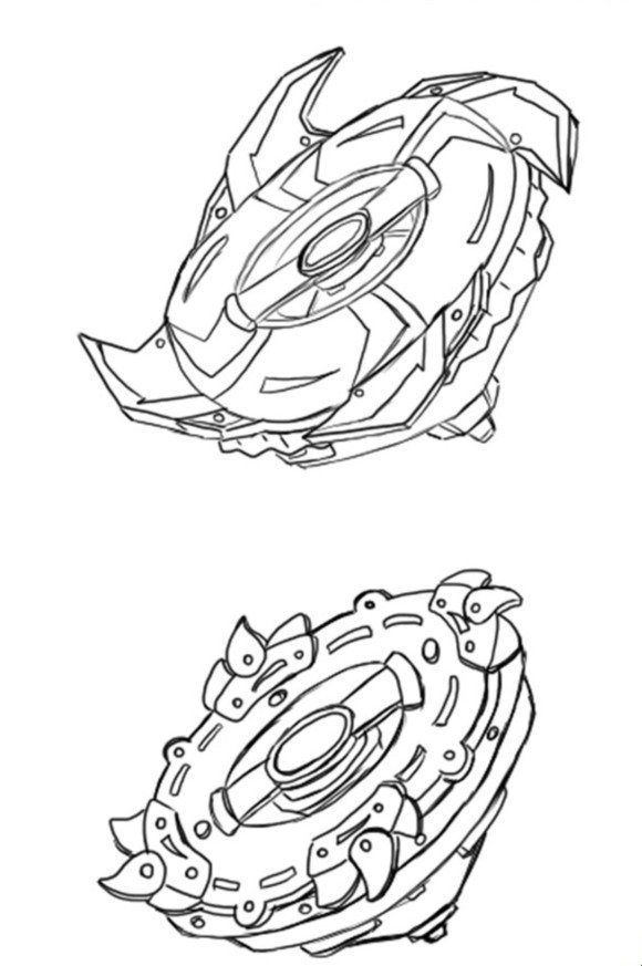Beyblade Coloring Pages Easy