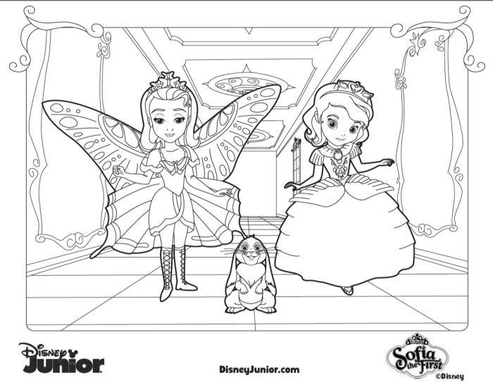 Mermaid Sofia Coloring Pages