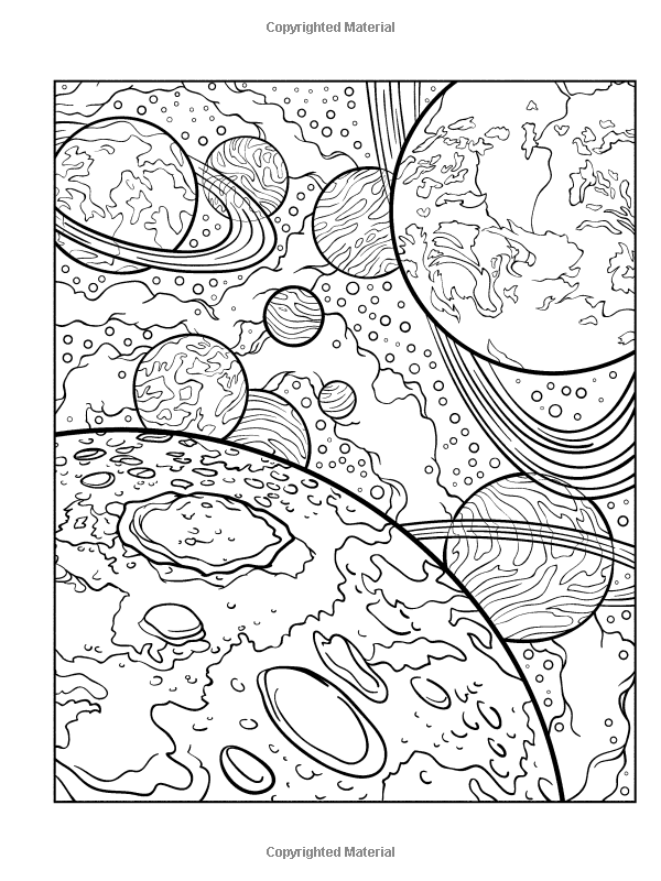 Planet Coloring Pages For Adults