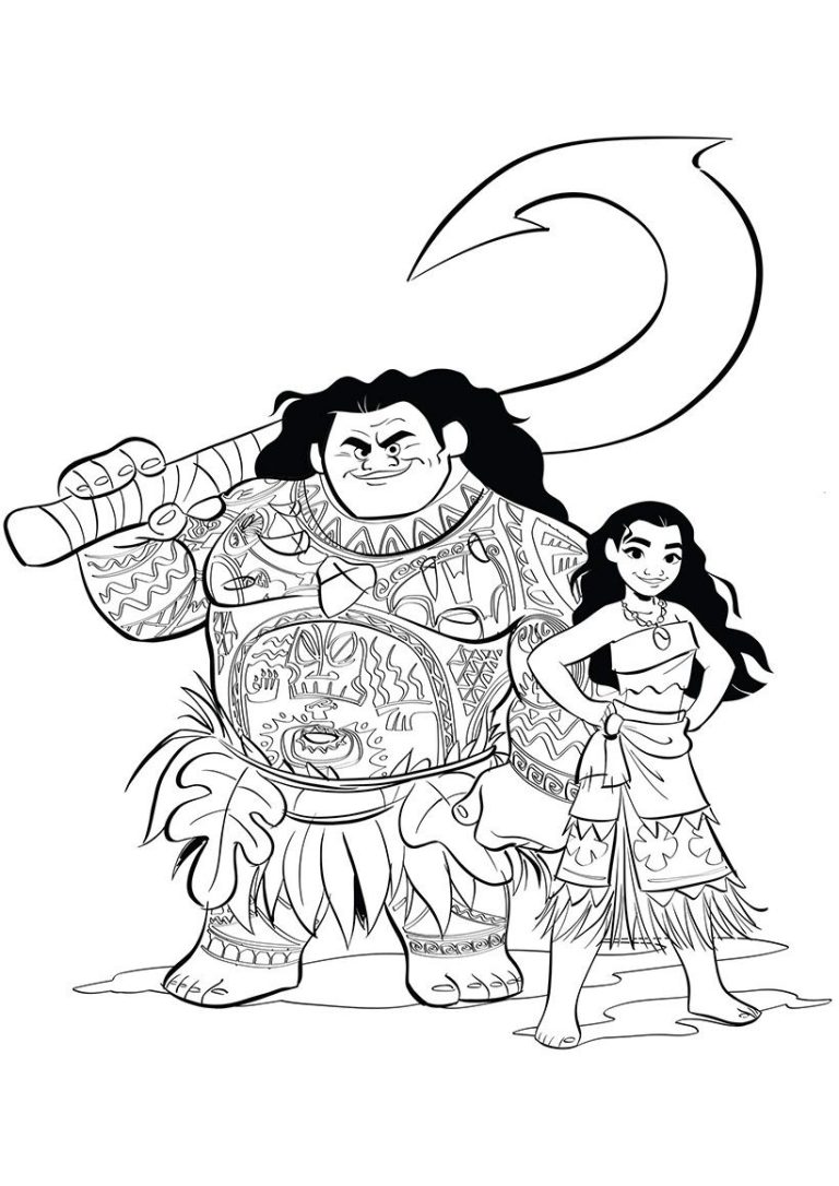 Moana Colouring Pages Printable