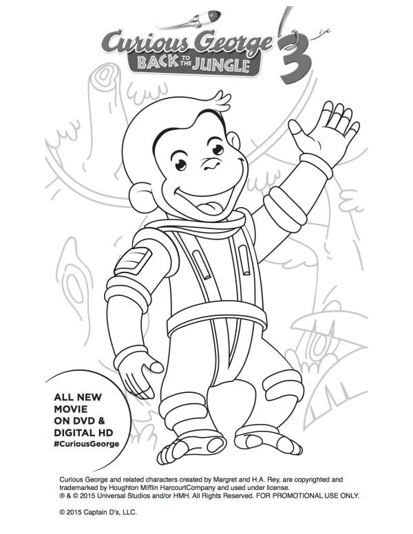 Curious George Coloring Pages Free To Print