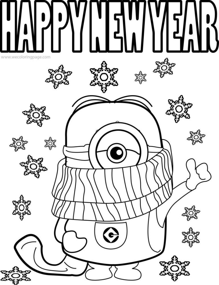 New Years Coloring Pages 2021
