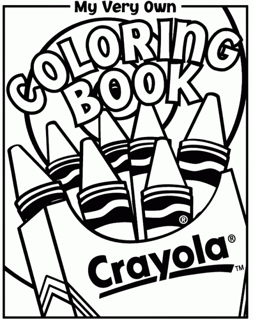 Crayon Coloring Pages For Kids