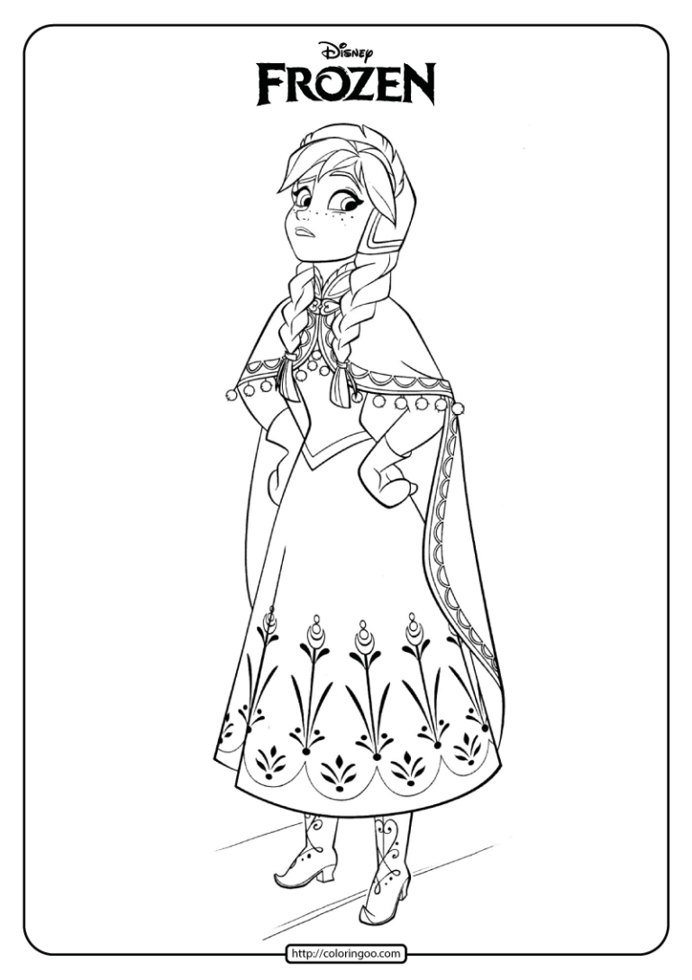 Anna Coloring Pages Free