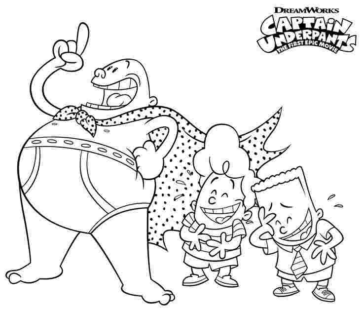 Captain Underpants Coloring Pages To Print