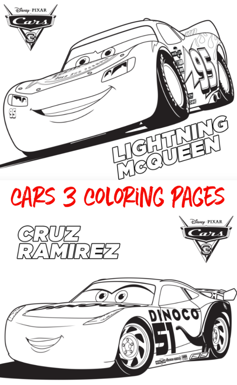 Cars 3 Coloring Pages Lightning Mcqueen