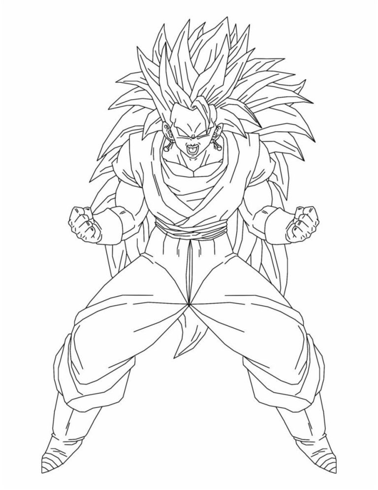 Broly Dragon Ball Super Coloring Pages
