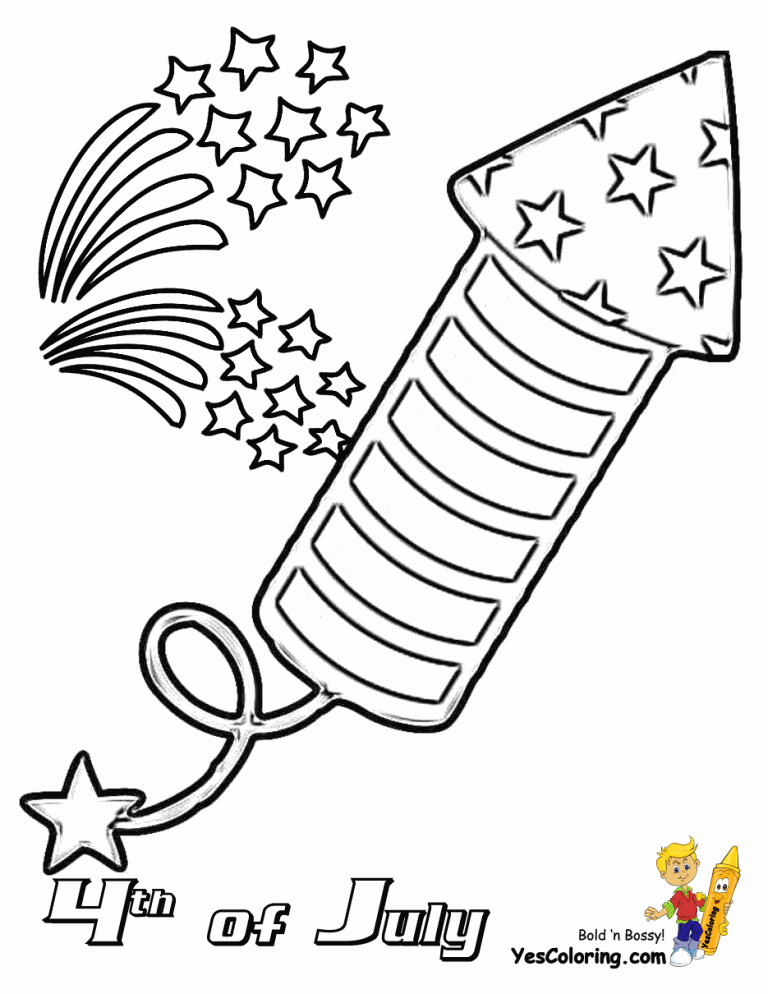 Fourth Of July Coloring Pages