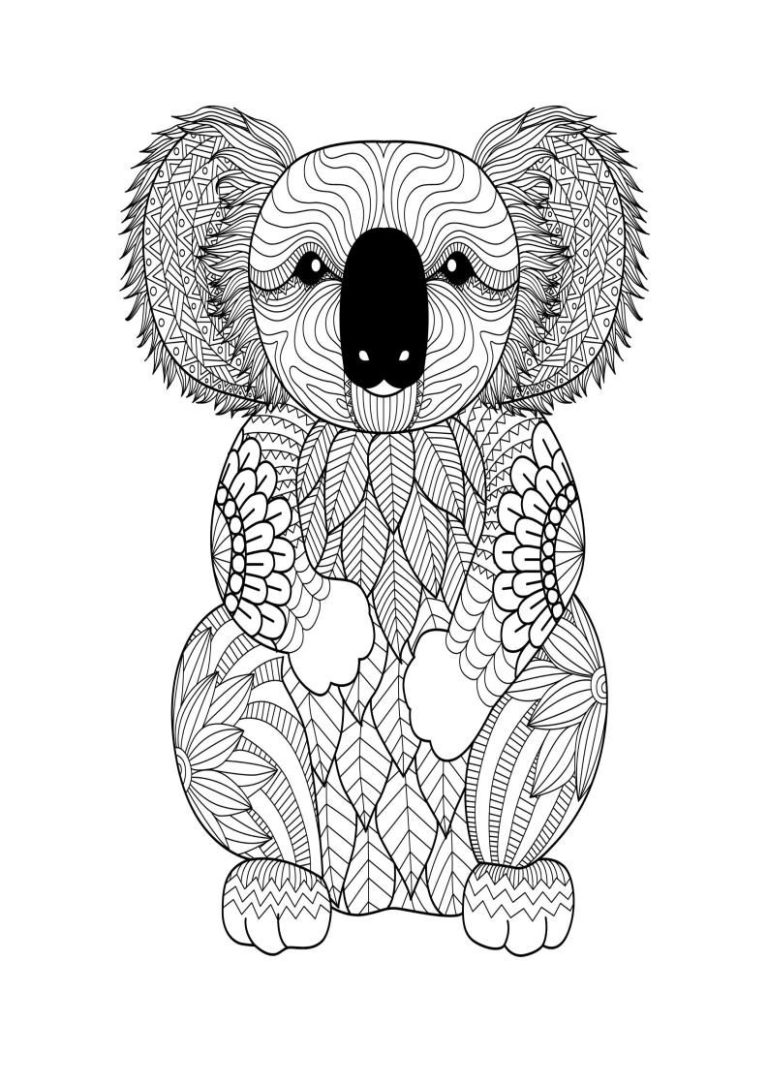 Koala Coloring Pages Cute