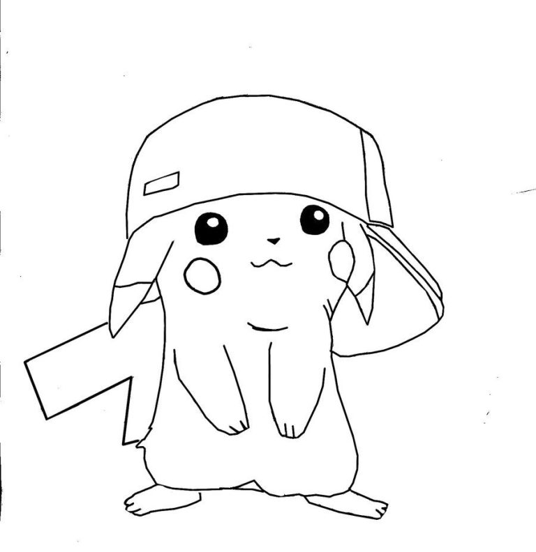 Pikachu Coloring Pages￼