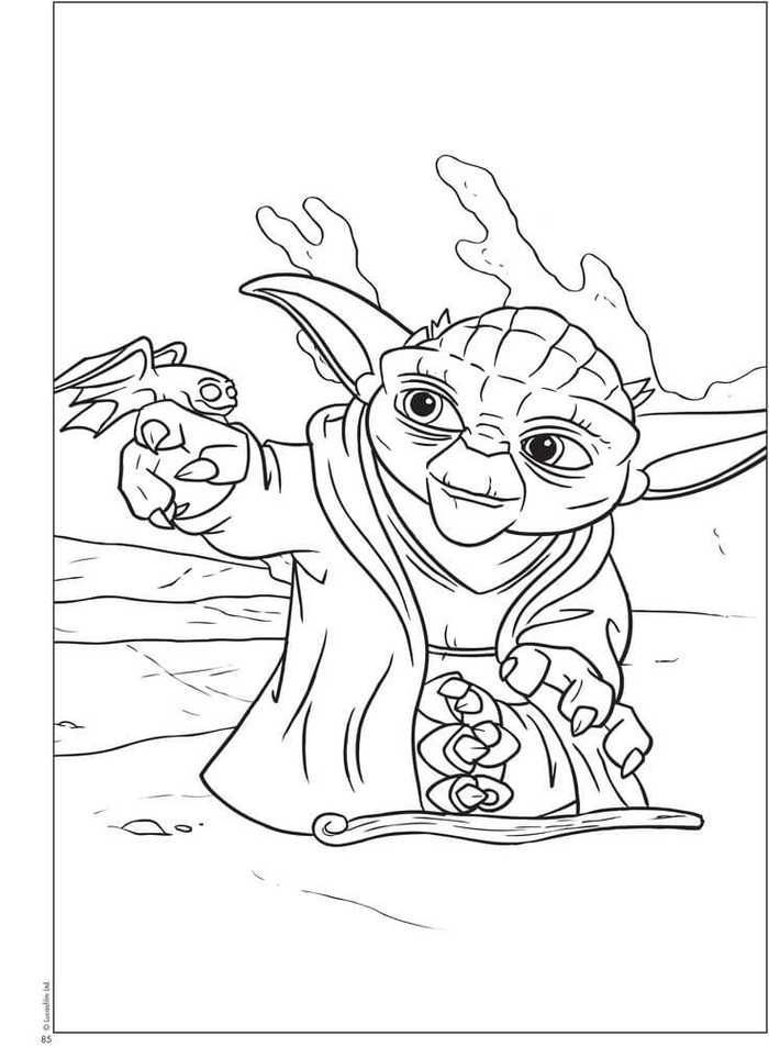 Star Wars Coloring Pages Yoda