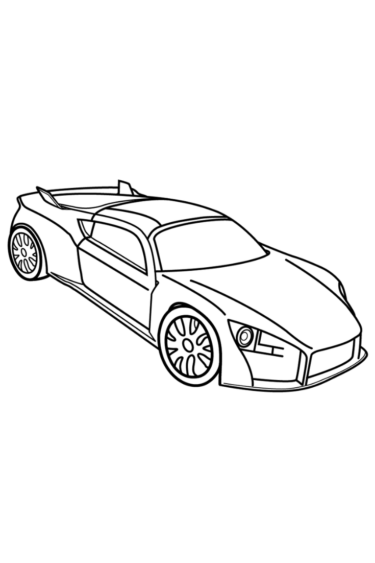 Drawing Sheets For Kids Car