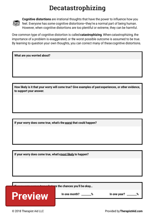 Therapist Aid Printable Coping Coping Skills Worksheets