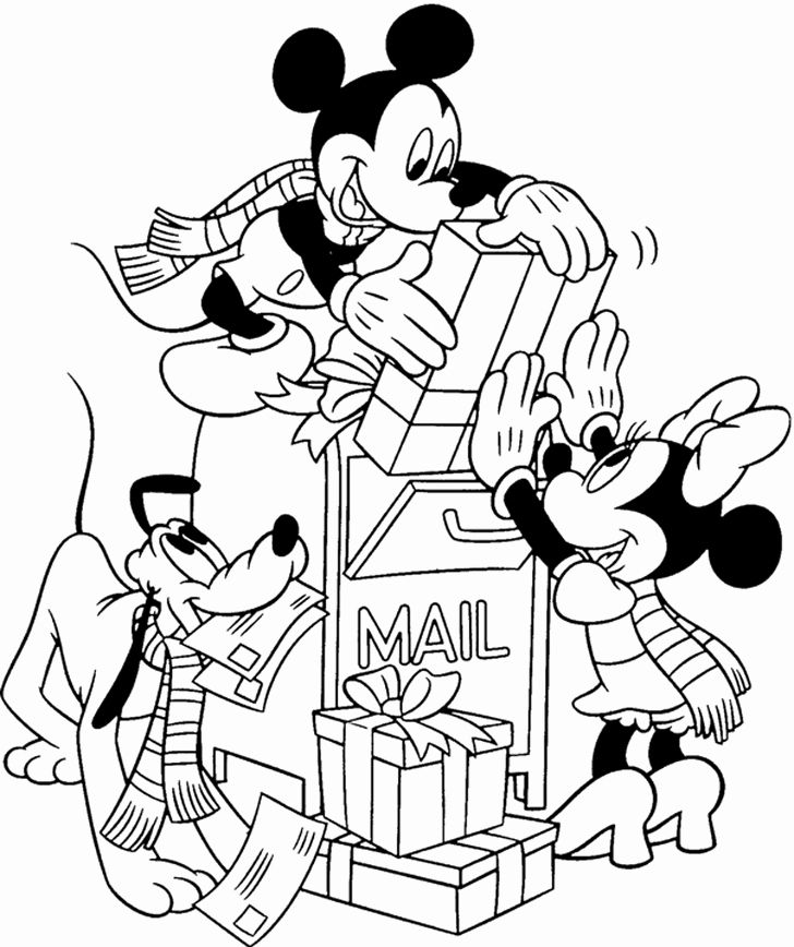 Disney Holiday Coloring Pages