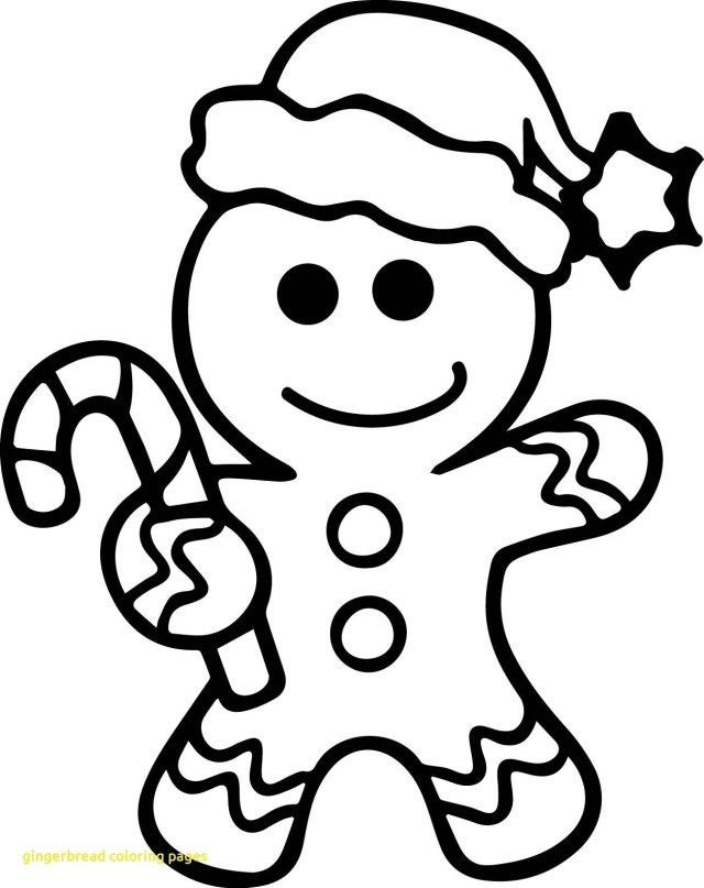 Gingerbread Man Coloring Page Free