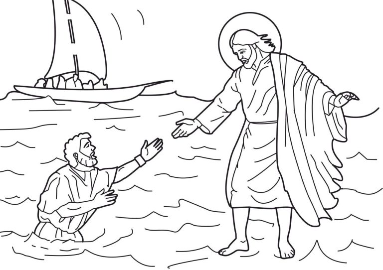Jesus Coloring Pages For Toddlers