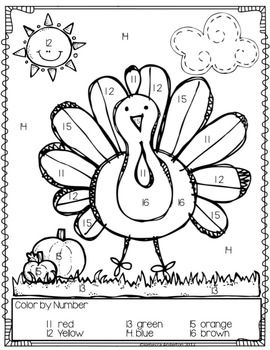 Simple November Coloring Pages