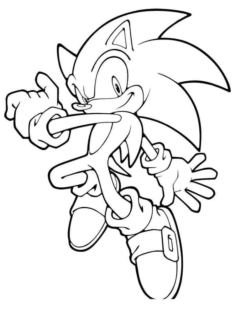 Sonic The Hedgehog Coloring Pages All Characters
