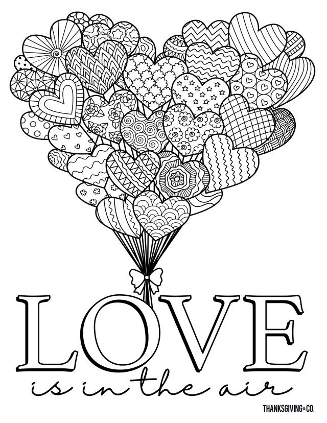 Heart Coloring Pages Hard