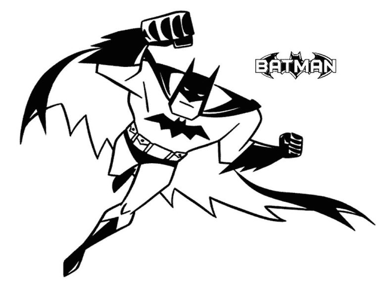 Batman Coloring Pages For Toddlers