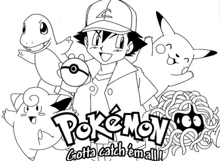 Pokemon Colouring In Pages